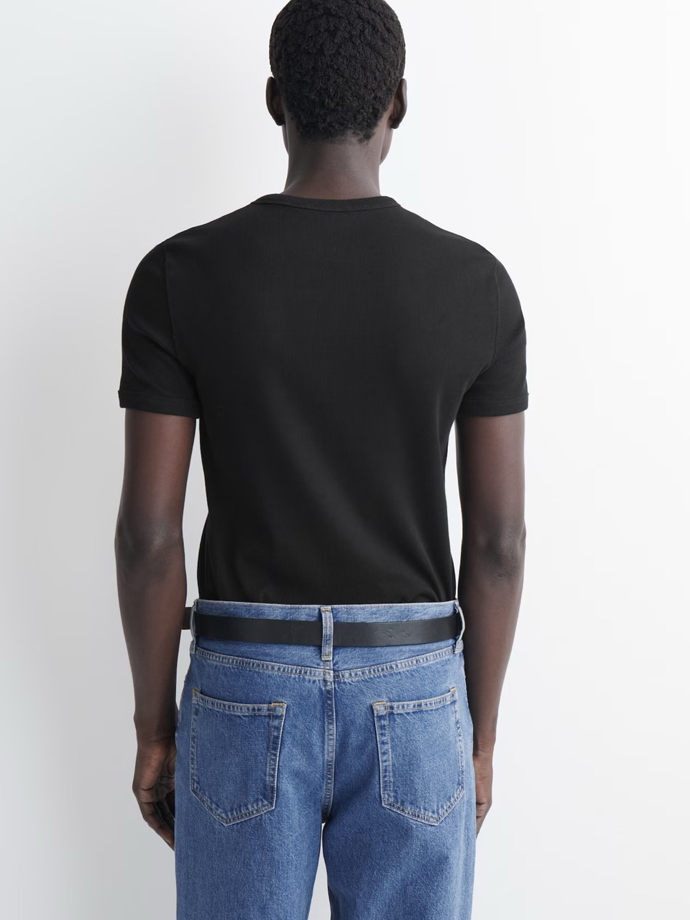 NWT (size XL) COS SLIM RIBBED COTTON T-SHIRT - Picture 3 of 6
